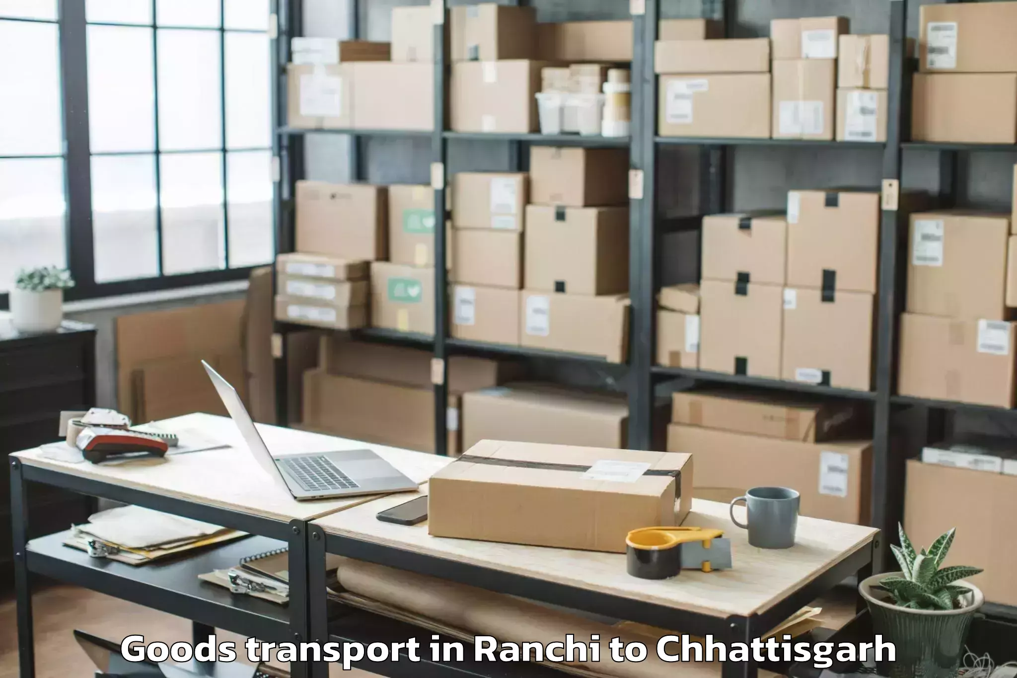 Affordable Ranchi to Durg Goods Transport